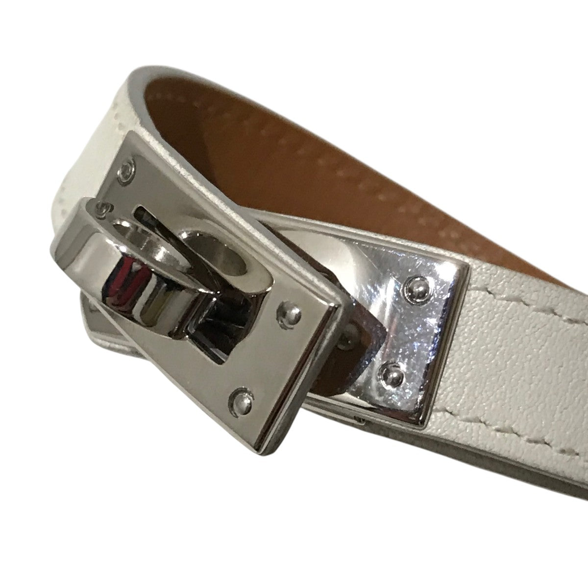 HERMES(エルメス) C刻印ケリードゥブルトゥールブレスレット ホワイト