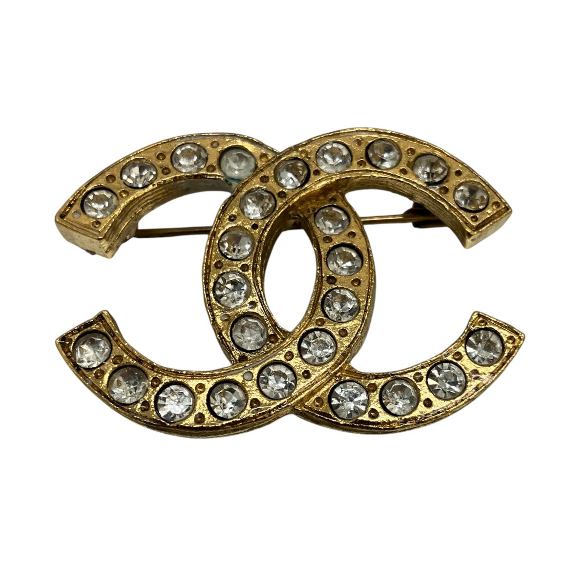 CHANEL(シャネル) クリスタルココマークブローチ ゴールド｜【公式
