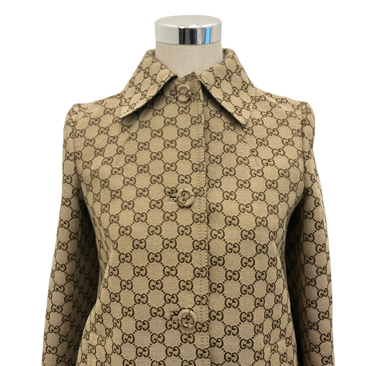 GUCCI 【GG CANVAS COAT】GG柄コート788387 古着・中古-3枚目のアイテム画像
