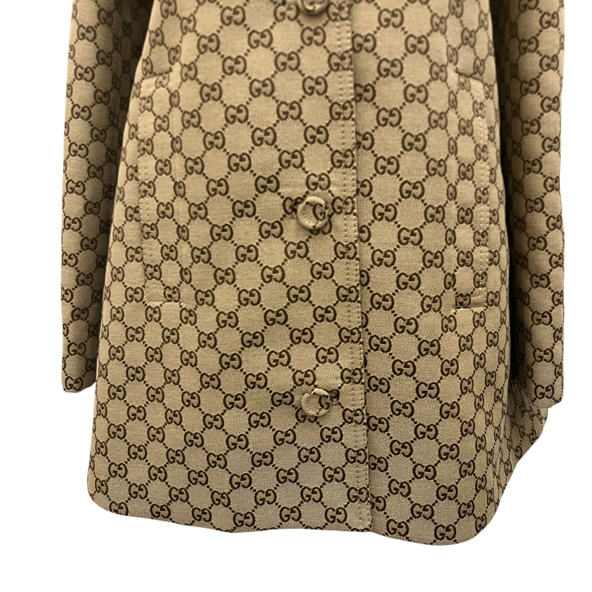 GUCCI 【GG CANVAS COAT】GG柄コート788387 古着・中古-4枚目のアイテム画像