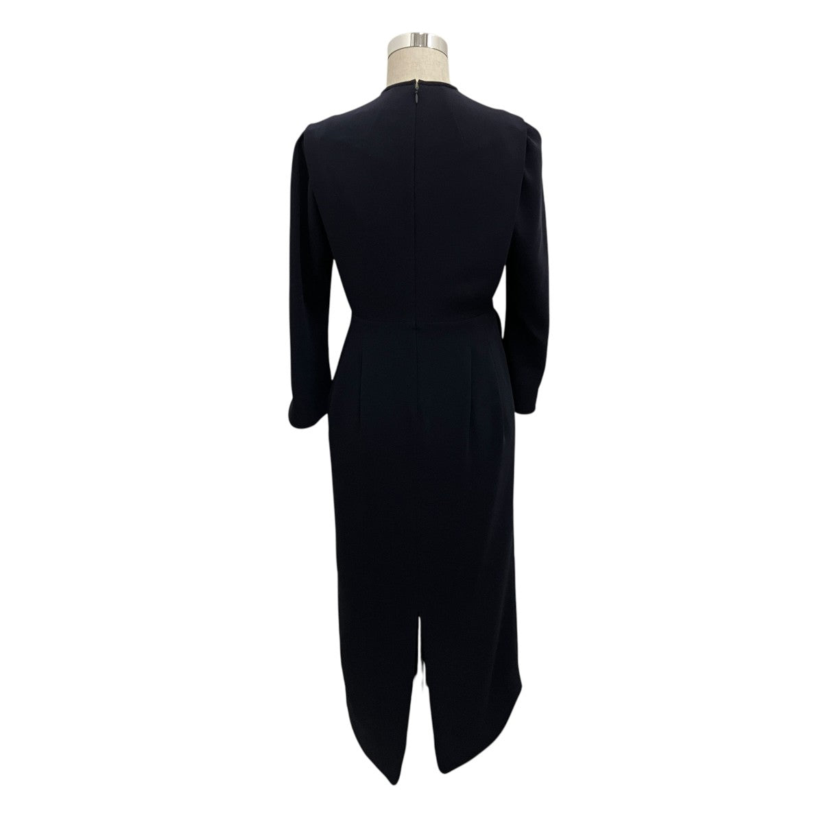 mame kurogouchi 【TRIACETATE GEORGETTE V-NECK DRESS】トリアセテートワンピースMM25FW-DR108 古着・中古-2枚目のアイテム画像