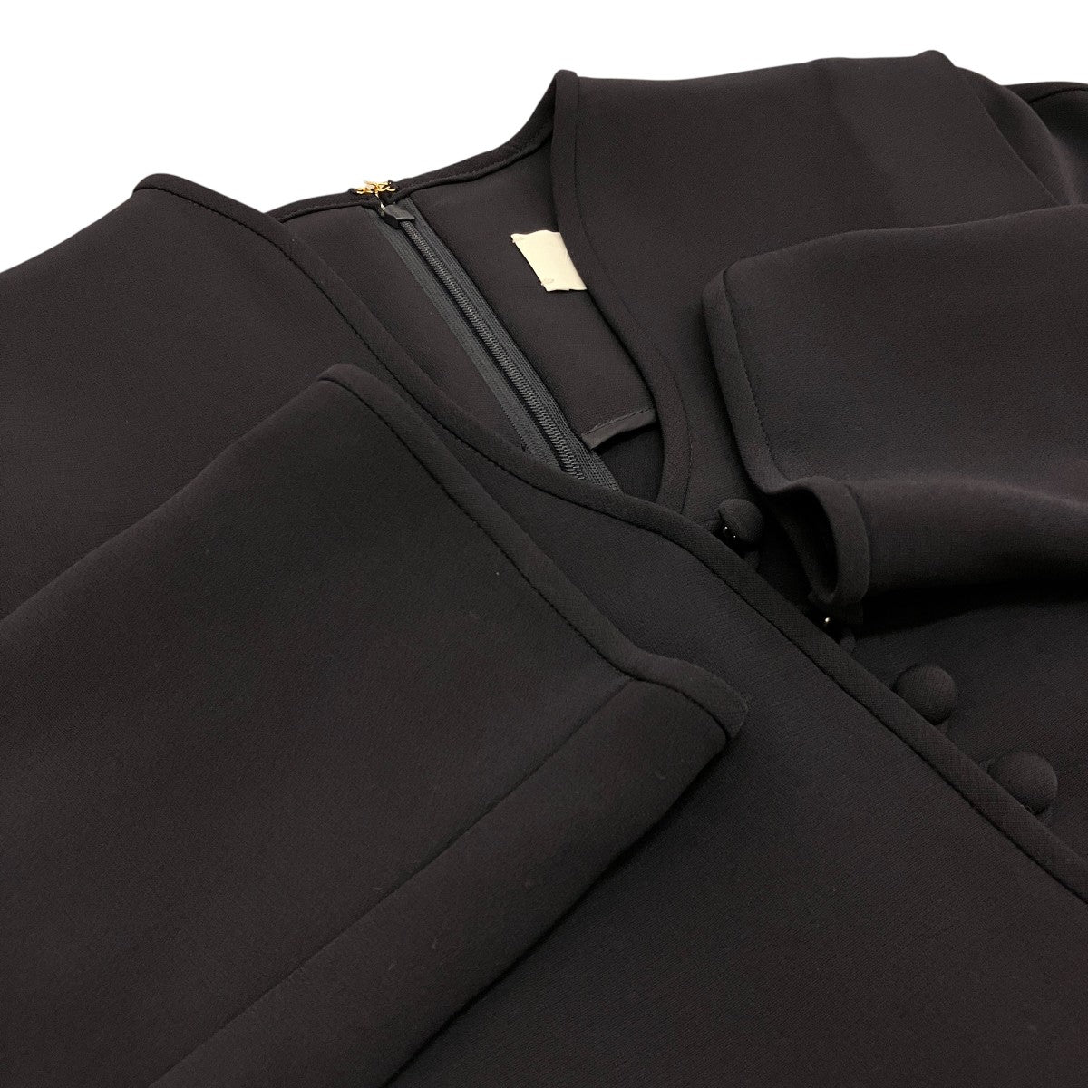 mame kurogouchi 【TRIACETATE GEORGETTE V-NECK DRESS】トリアセテートワンピースMM25FW-DR108 古着・中古-5枚目のアイテム画像