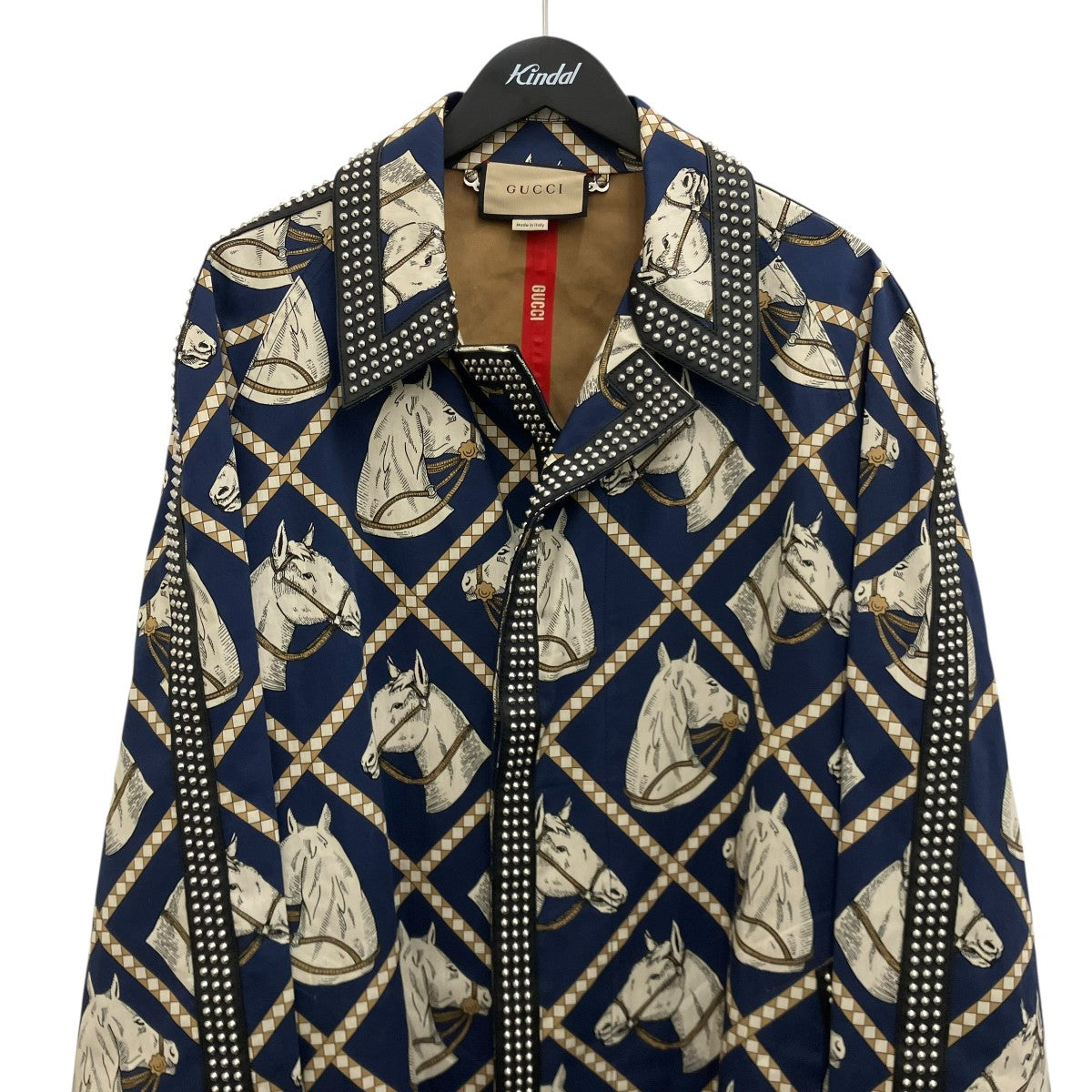 GUCCI スタッズステンカラーコート716220 Z8A6L 古着・中古-3枚目のアイテム画像