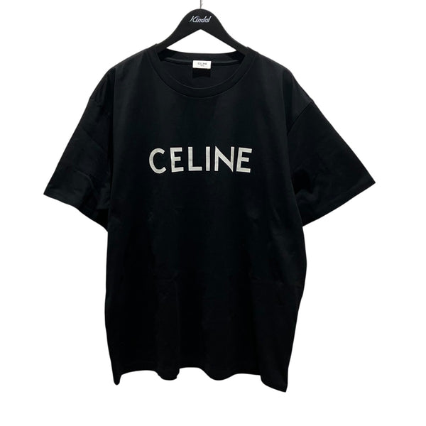 CELINE ブラック ロゴ Tシャツ XS CELINE ブラック Tシャツ XS