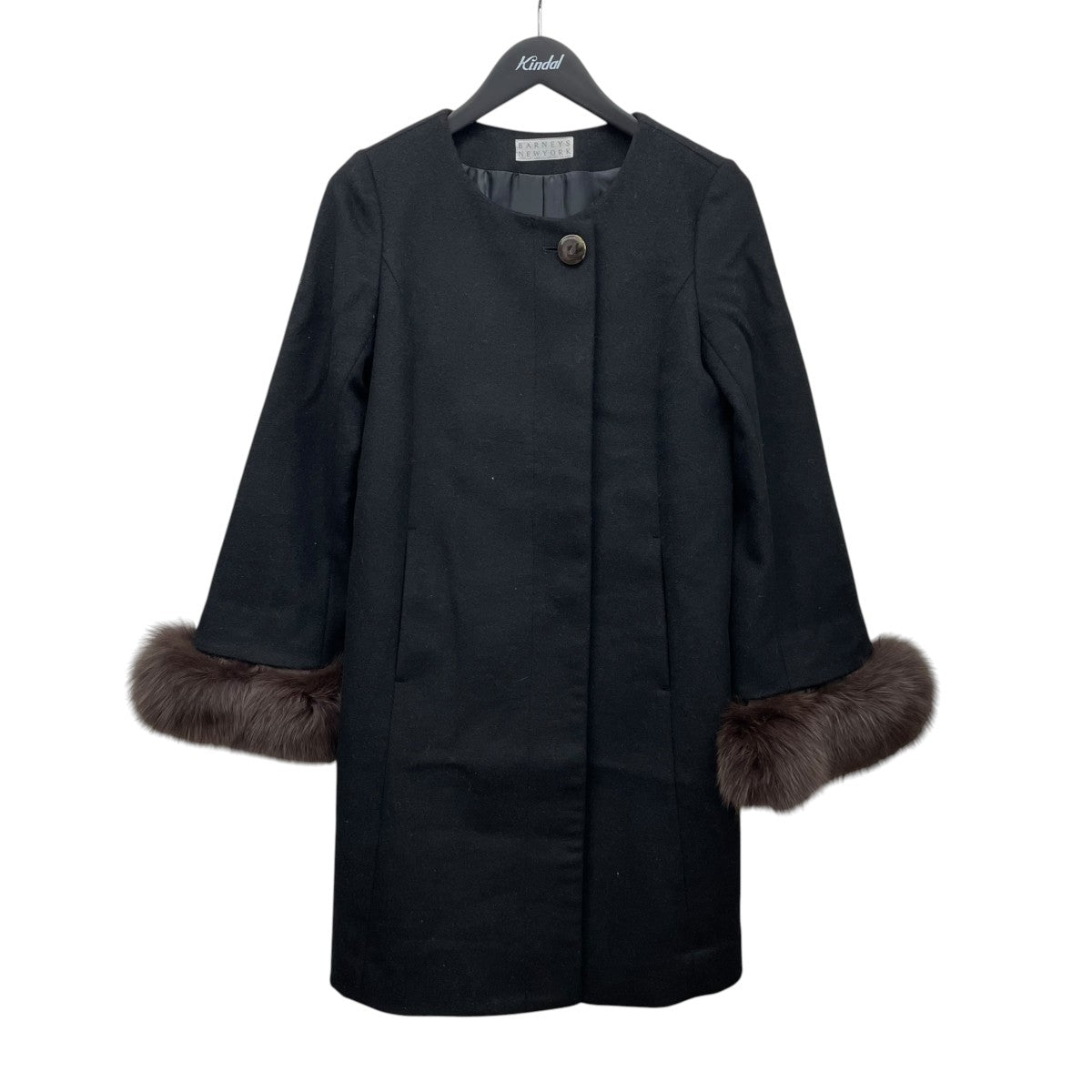 BARNEYS NEWYORK ノーカラージャケット 古着・中古-1枚目のアイテム画像