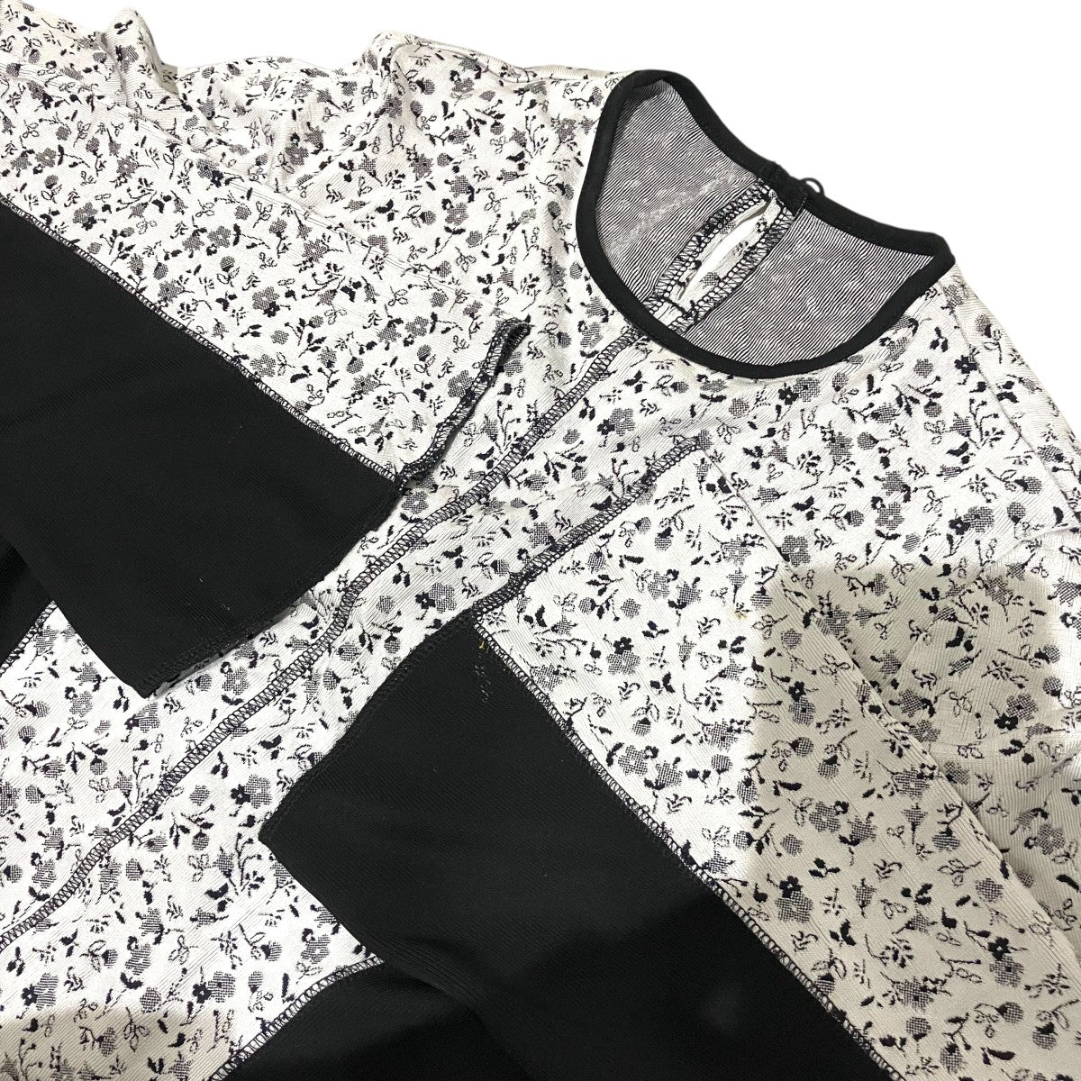 mame kurogouchi 25AW【mame Floral Jacquard Fraise Stitch Dress】長袖ワンピースMM25FW-JS027 古着・中古-6枚目のアイテム画像