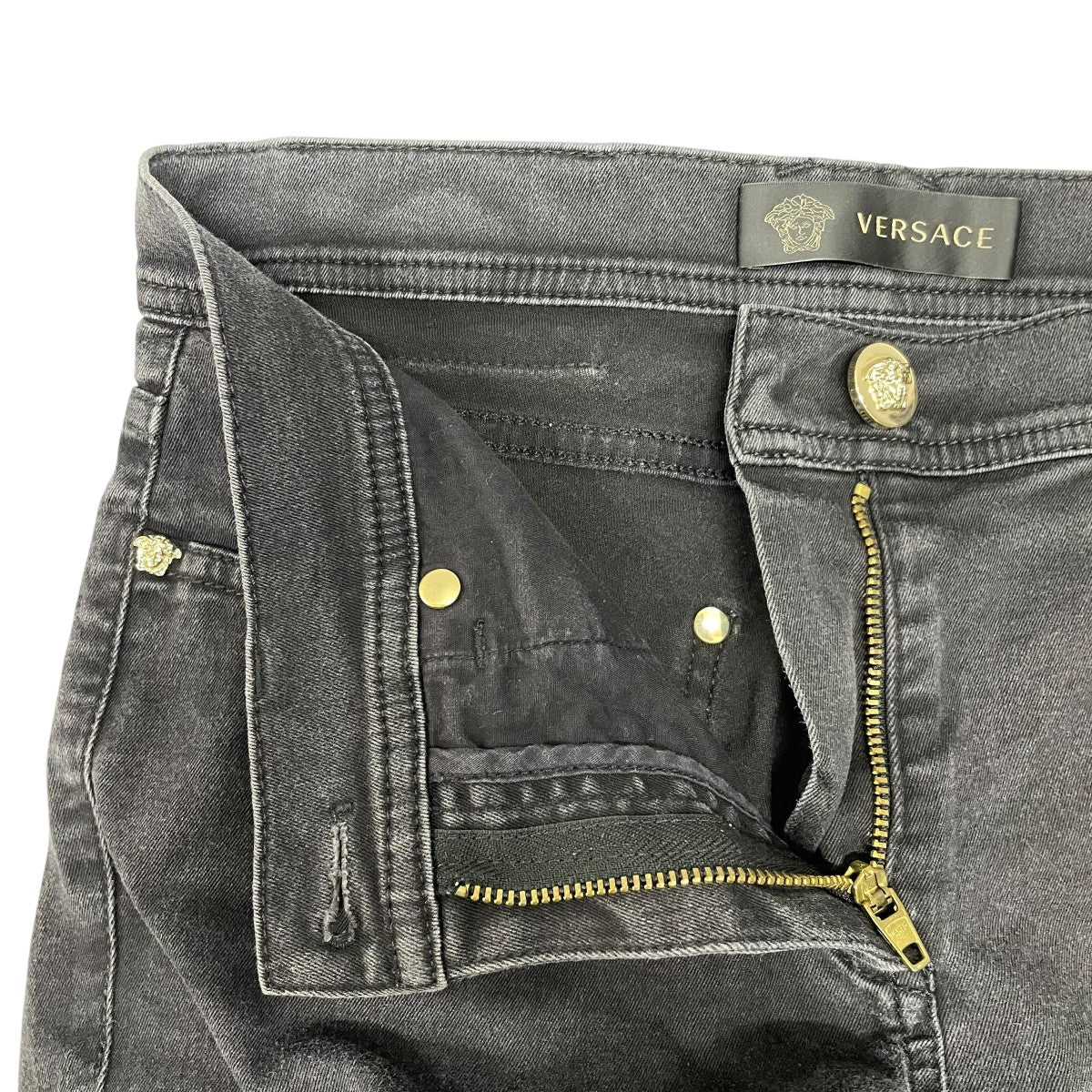 GIANNI VERSACE スキニーデニムパンツ 古着・中古-3枚目のアイテム画像