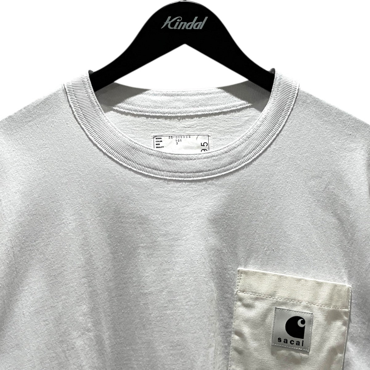 sacai×CarHartt 25SS半袖Tシャツ25-00995S 古着・中古-3枚目のアイテム画像