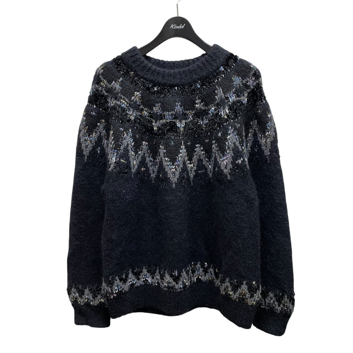 MOHAIR NORDIC KNIT SWEATER 20-194-013