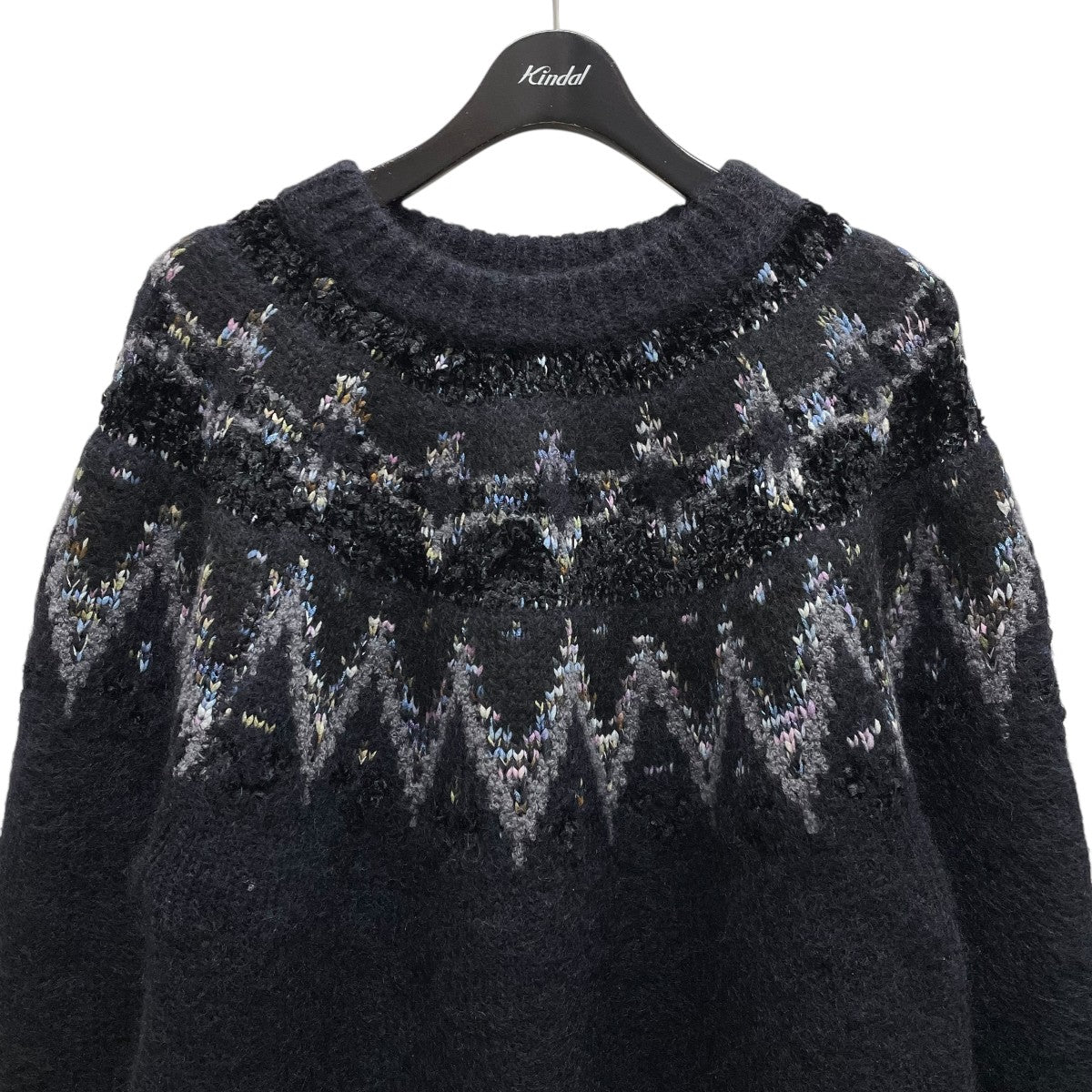 MOHAIR NORDIC KNIT SWEATER 20-194-013