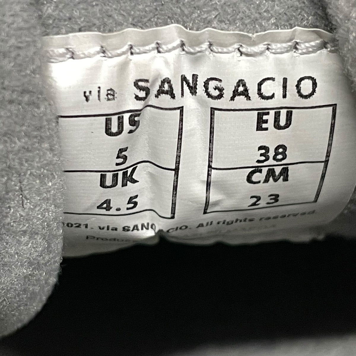 via SANGACIO(サンガッチョ) にゅ〜ずスニーカー ネイビー サイズ 23