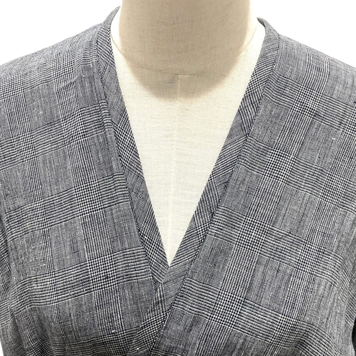 ARTS＆SCIENCE グレンチェックラップワンピース081-L10C-113 古着・中古-4枚目のアイテム画像