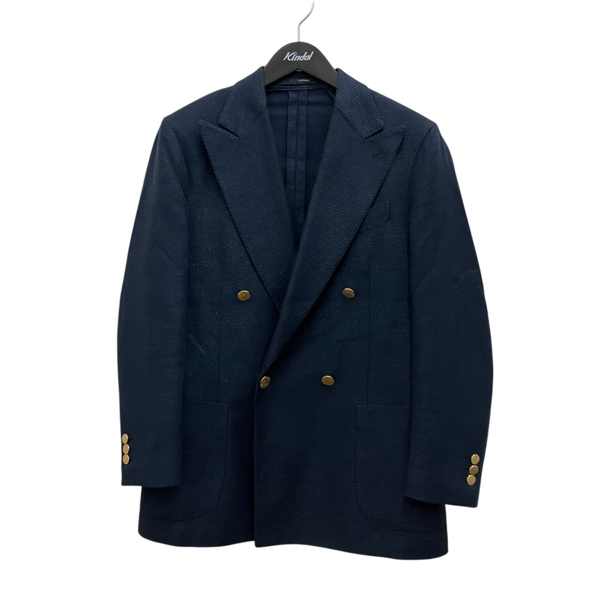 LARDINI リネン混金ボタンダブルジャケットJV673AQ 古着・中古-1枚目のアイテム画像