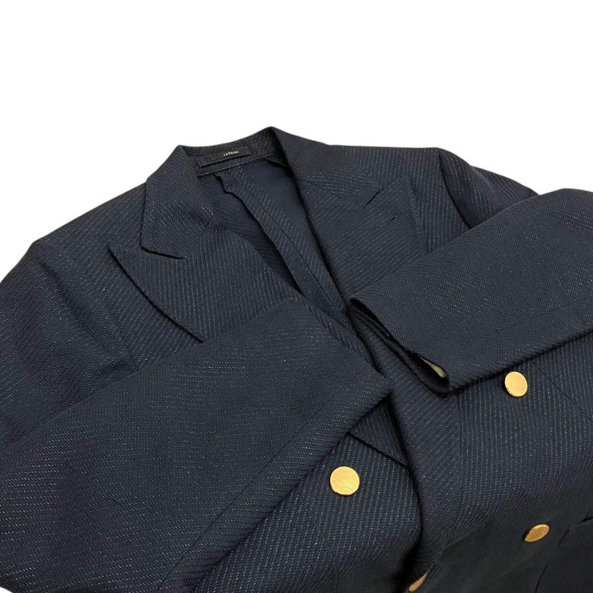 LARDINI リネン混金ボタンダブルジャケットJV673AQ 古着・中古-5枚目のアイテム画像
