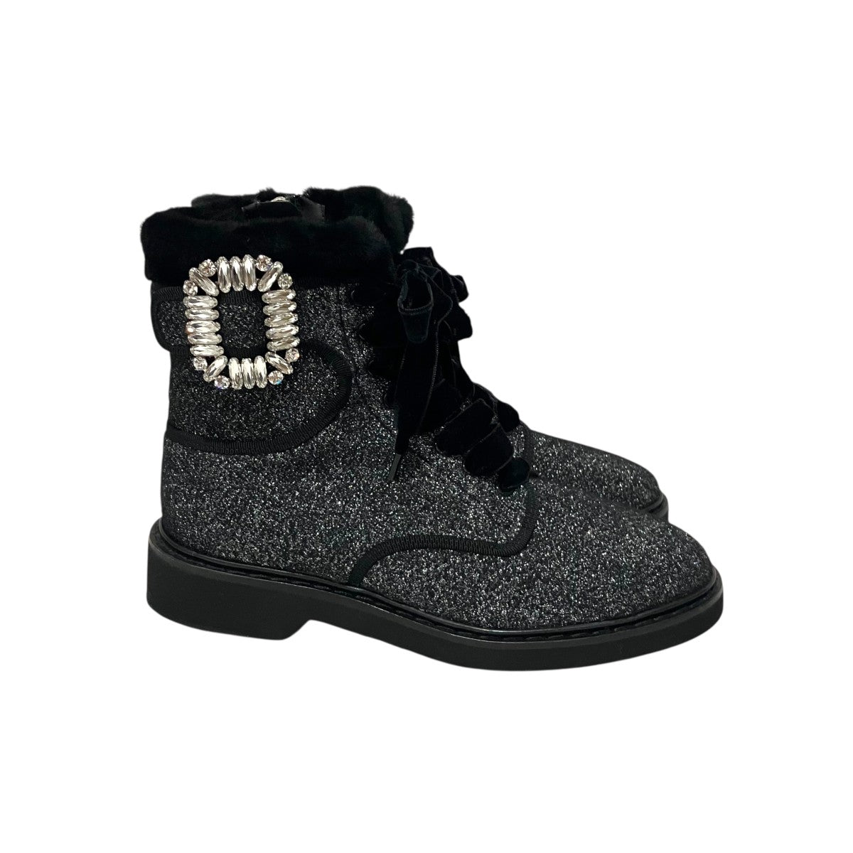 Roger Vivier ハイカットラメブーツ 古着・中古-4枚目のアイテム画像
