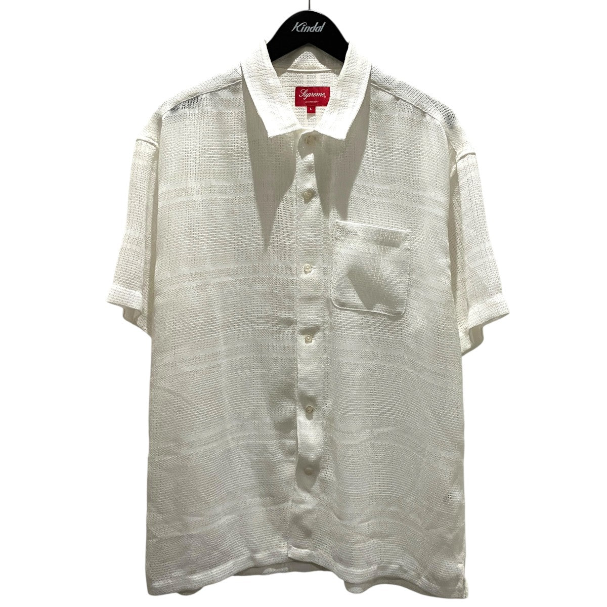 Supreme 【Mesh Stripe S S Shirt】メッシュ半袖シャツ 古着・中古-1枚目のアイテム画像
