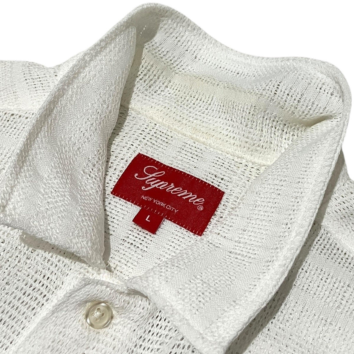 Supreme 【Mesh Stripe S S Shirt】メッシュ半袖シャツ 古着・中古-6枚目のアイテム画像