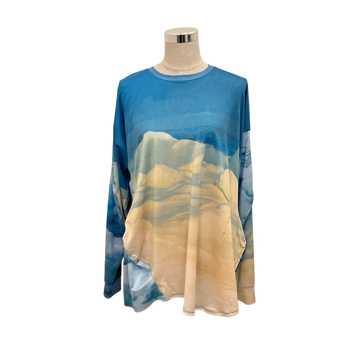 nagonstans 【CURVE LONG-SLEEVES．】総柄カットソー470IA880-1591 古着・中古-1枚目のアイテム画像