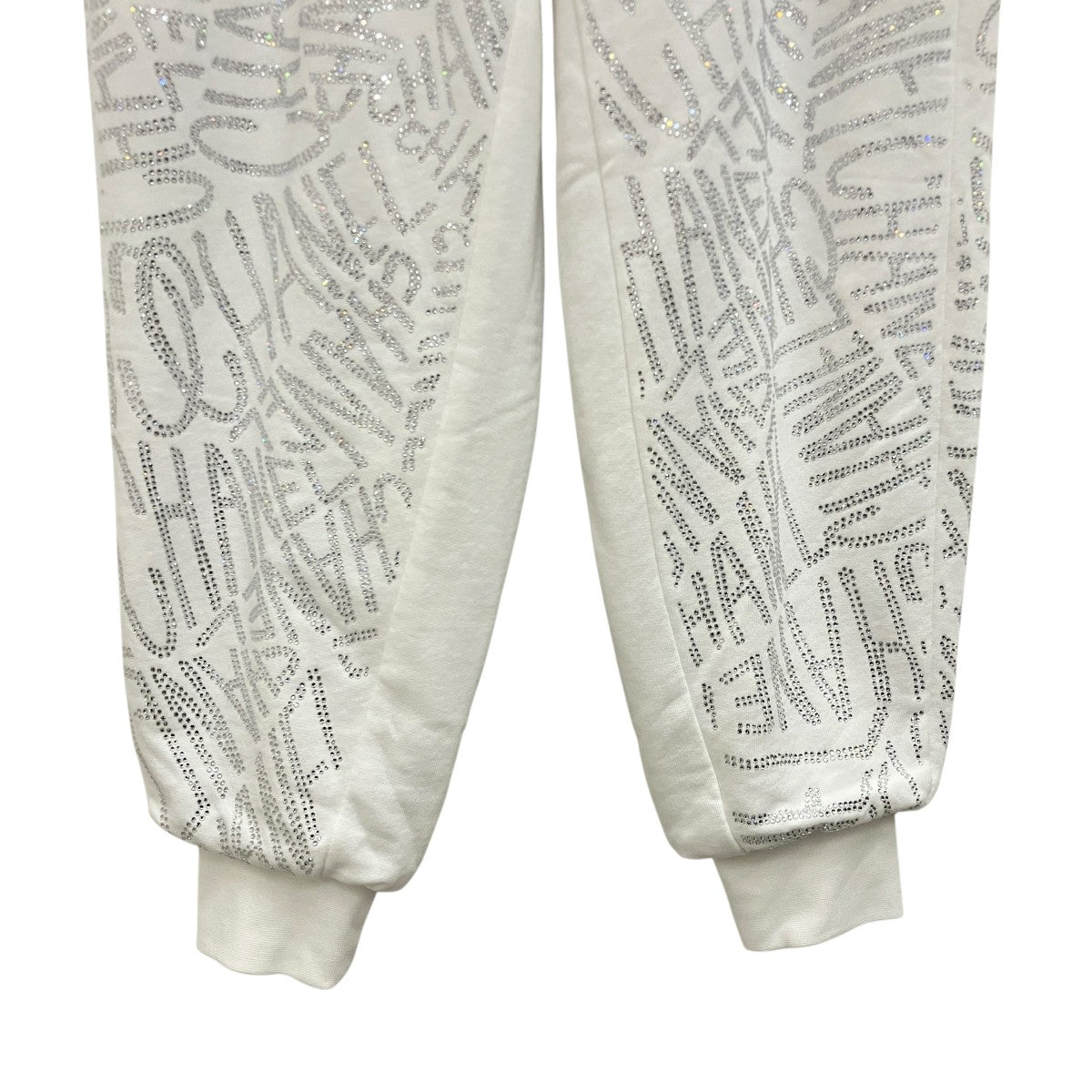 CHANEL 【COCO NIEGE SWAROVSKI CC SWEATPANTS】スワロスウェットパンツP70642K10205 古着・中古-4枚目のアイテム画像