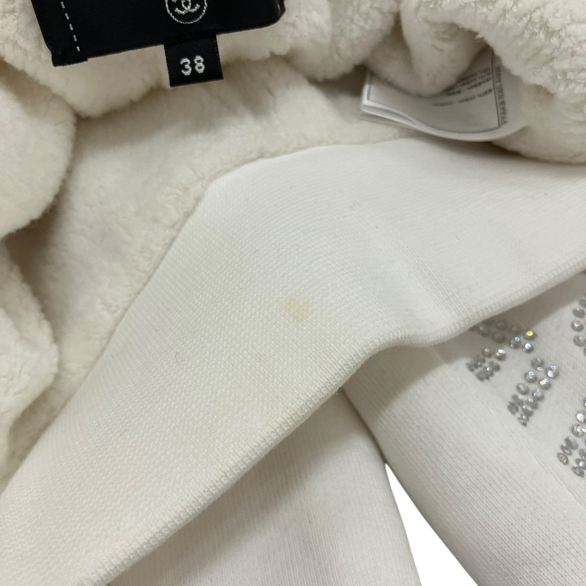 CHANEL 【COCO NIEGE SWAROVSKI CC SWEATPANTS】スワロスウェットパンツP70642K10205 古着・中古-7枚目のアイテム画像