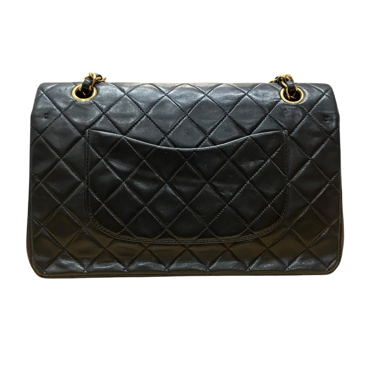 CHANEL ラムスキンダブルフラップチェーンショルダーバッグ 古着・中古-4枚目のアイテム画像