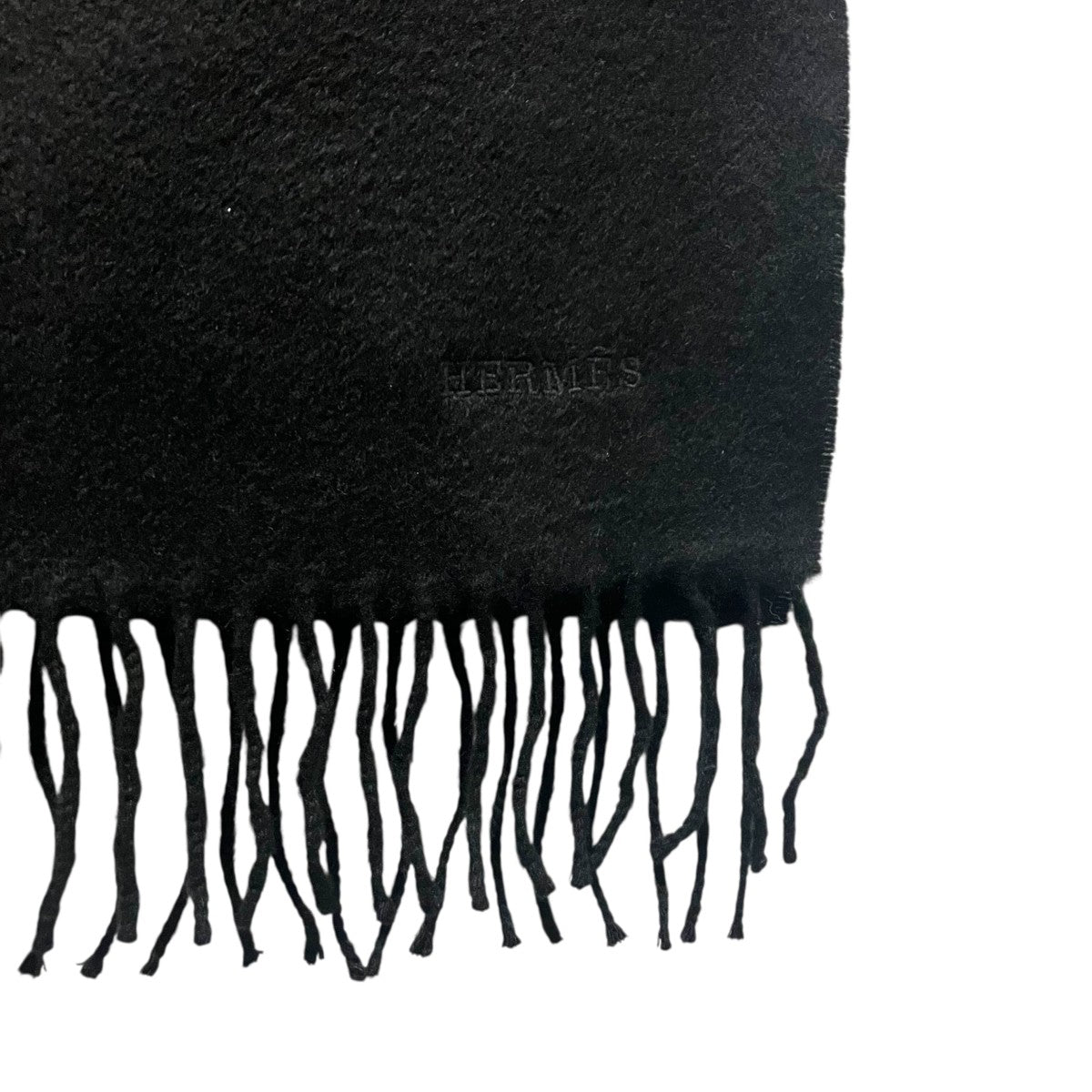 HERMES(エルメス) カシミヤマフラー ブラック｜【公式】カインドオル