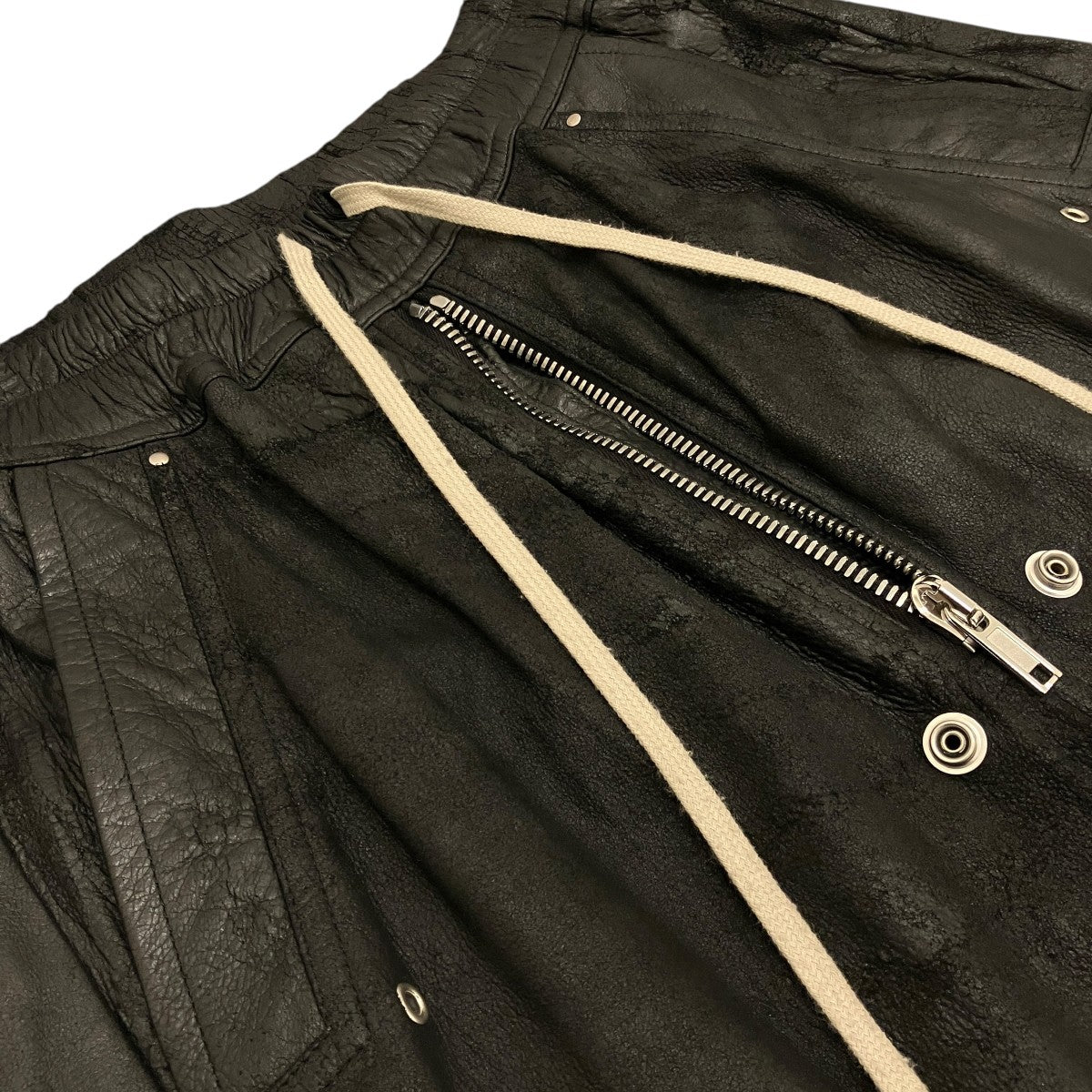 RICK OWENS 25SS【WIDE BELA PANTS】レザーパンツRR01E5366-LBA 古着・中古-8枚目のアイテム画像
