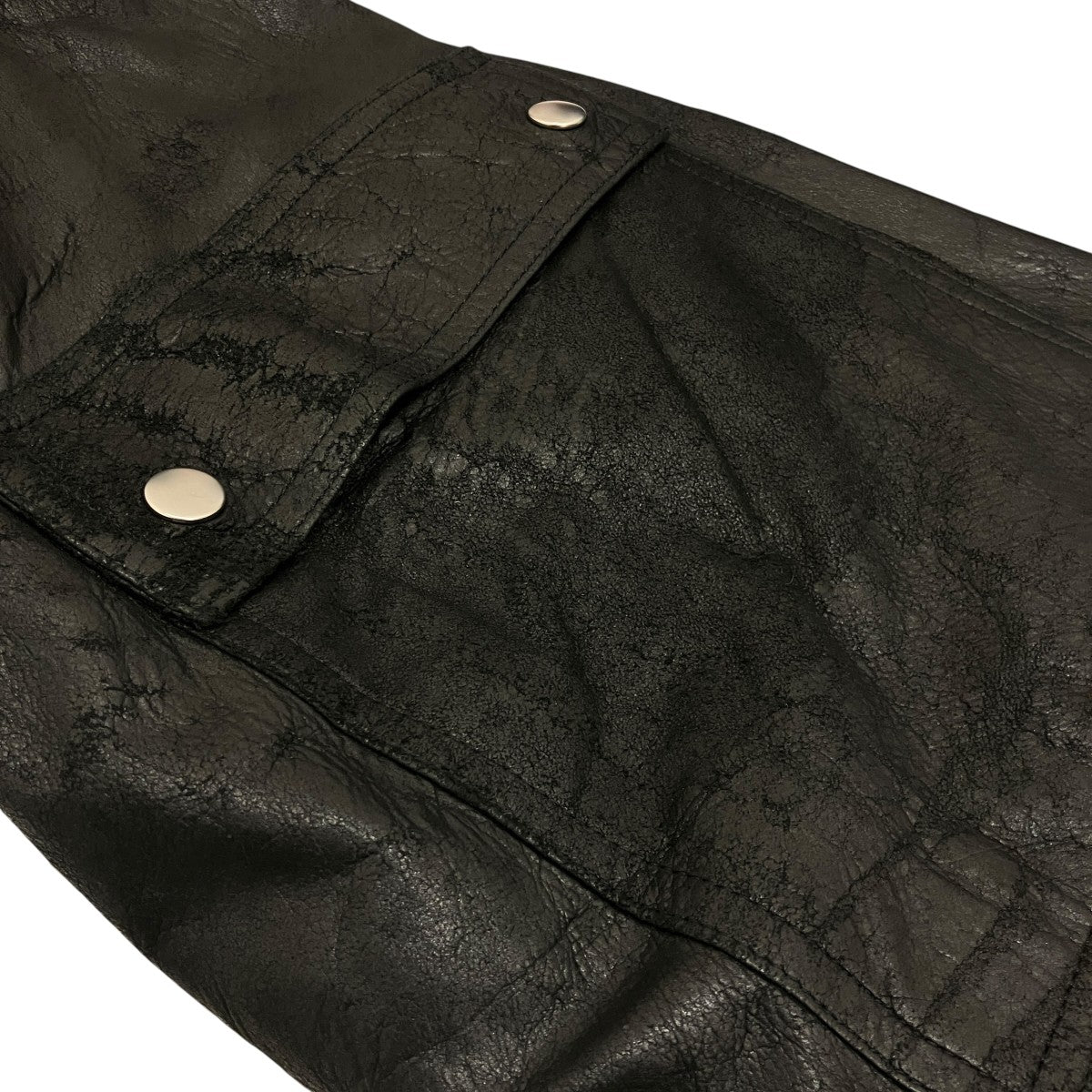 RICK OWENS 25SS【WIDE BELA PANTS】レザーパンツRR01E5366-LBA 古着・中古-9枚目のアイテム画像