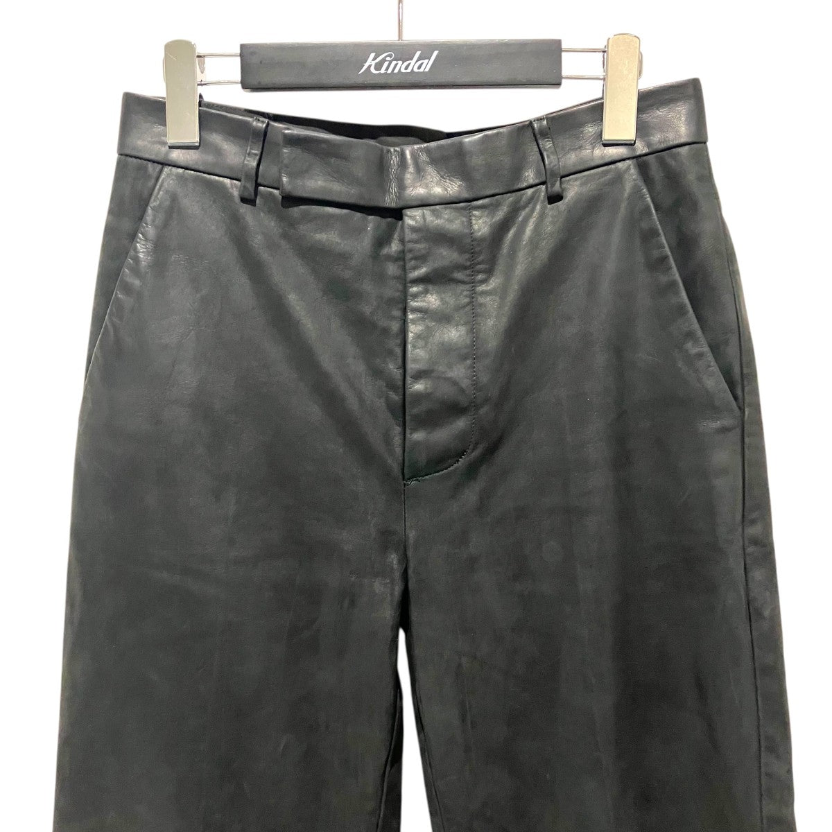RICK OWENS 25SSレザーパンツRP01E7302-LSU 古着・中古-3枚目のアイテム画像