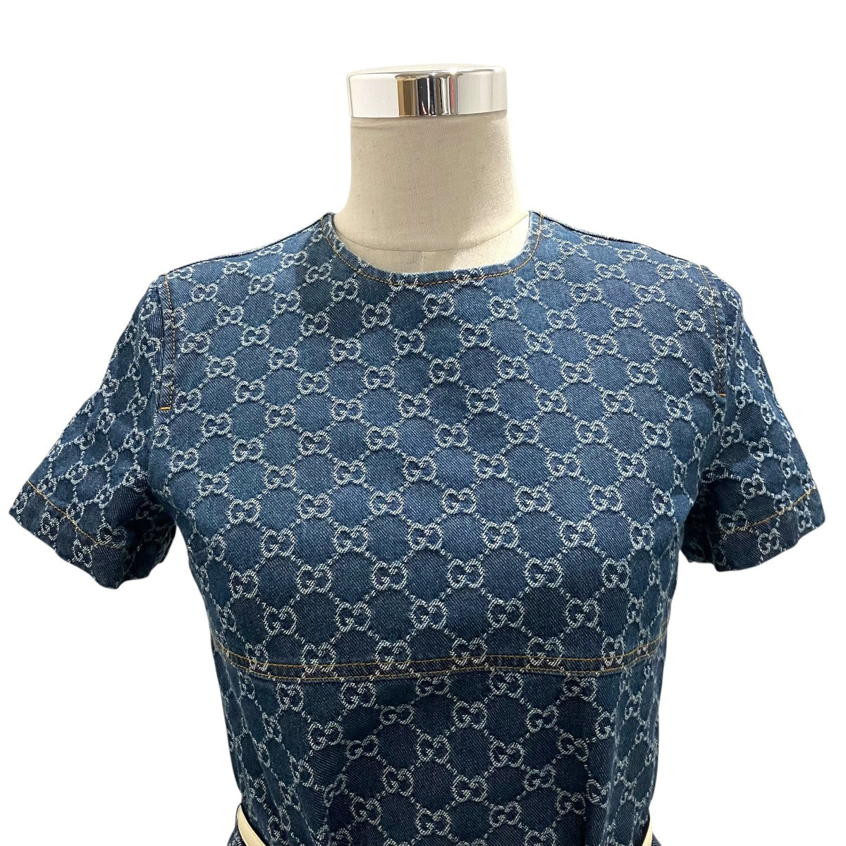 GUCCI(グッチ) GGデニムワンピース818219 818219 インディゴ サイズ 38