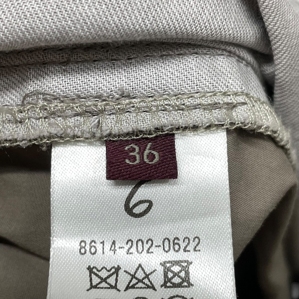 6(ROKU) BEAUTY＆YOUTH HAKU SILVER PANTSハクシルバーパンツ8614-202-0622 古着・中古-6枚目のアイテム画像