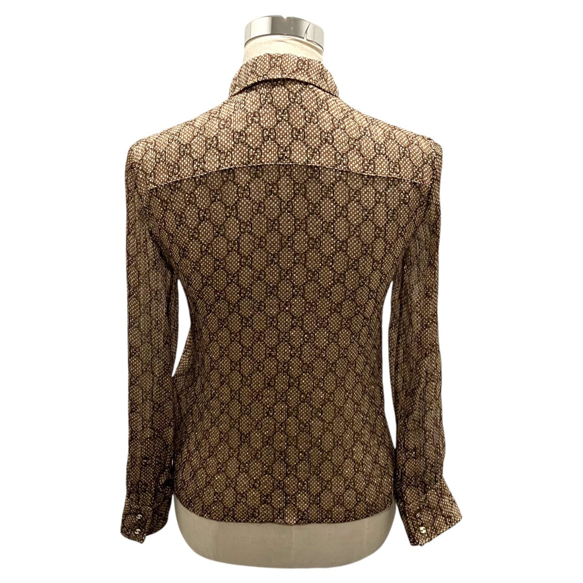 GUCCI 【GG シルクシャツ】シルクシャツ771928 古着・中古-2枚目のアイテム画像