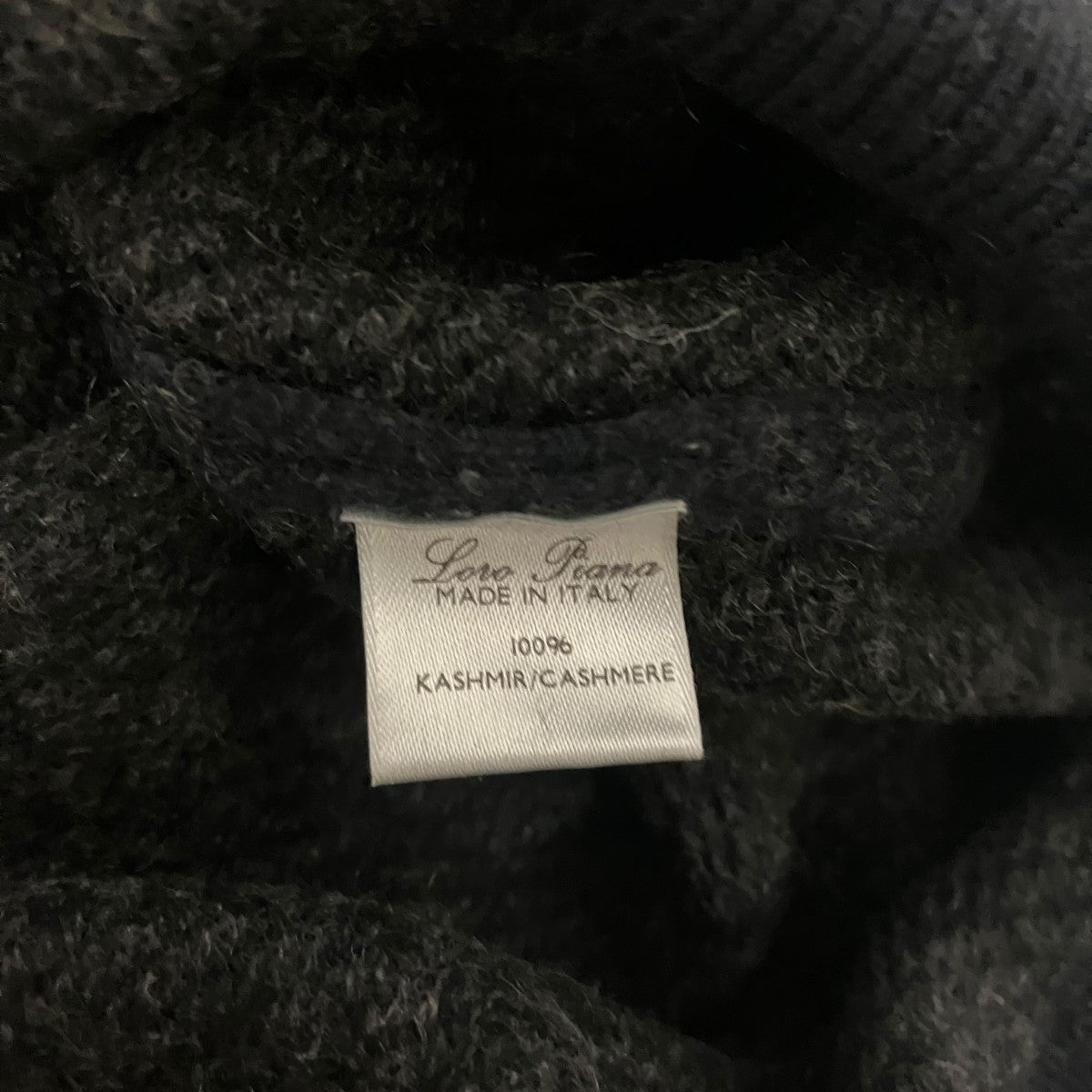 LORO PIANA(ロロ・ピアーナ) ハーフジップカシミヤニット グレー