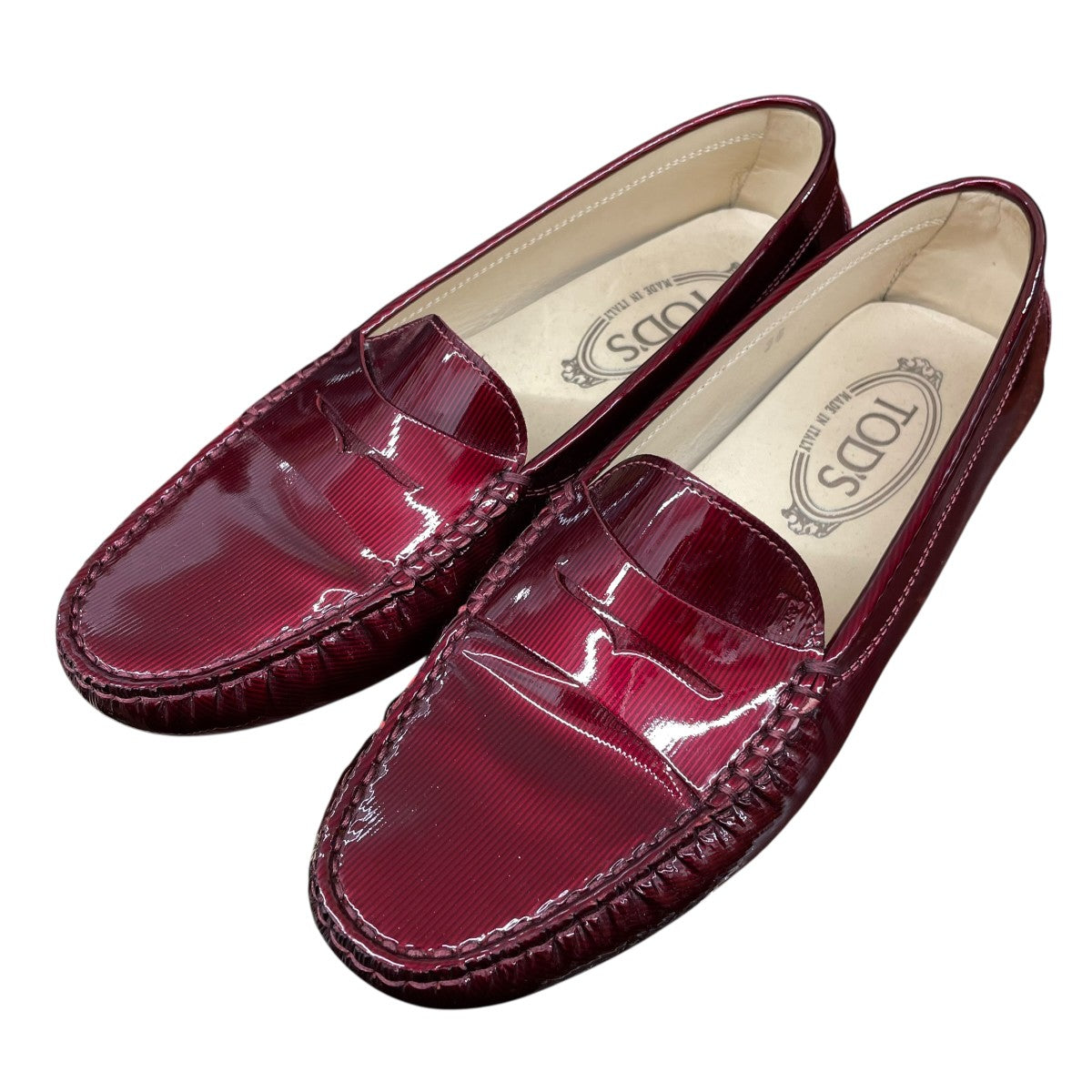 TOD’S エナメルドライビングシューズ 古着・中古-1枚目のアイテム画像