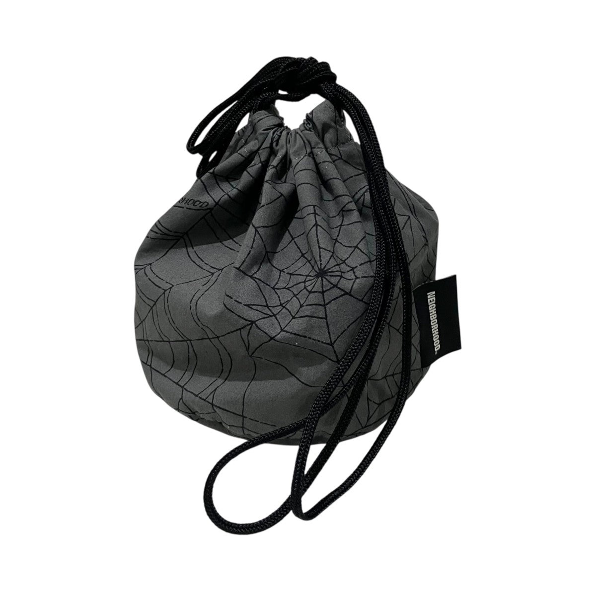 NEIGHBORHOOD 【SPIDERWEB DRAWSTRING BAG】巾着バッグ231TQNH-CG01S 古着・中古-1枚目のアイテム画像