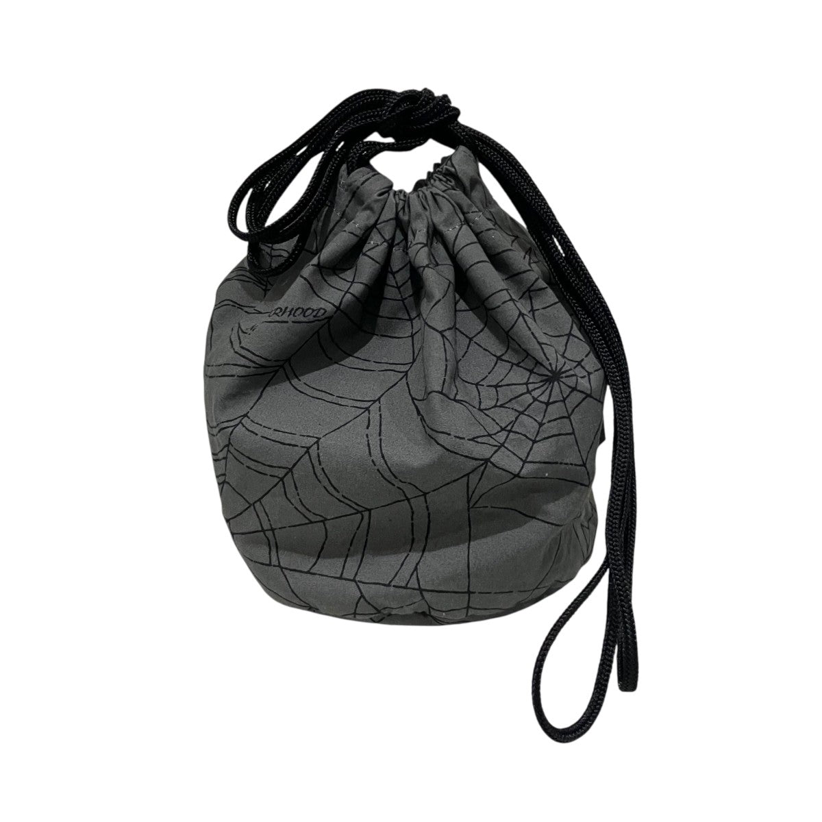 NEIGHBORHOOD 【SPIDERWEB DRAWSTRING BAG】巾着バッグ231TQNH-CG01S 古着・中古-2枚目のアイテム画像