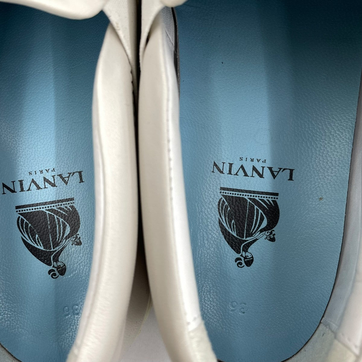 LANVIN フラワーレザースリッポンスニーカー 古着・中古-4枚目のアイテム画像