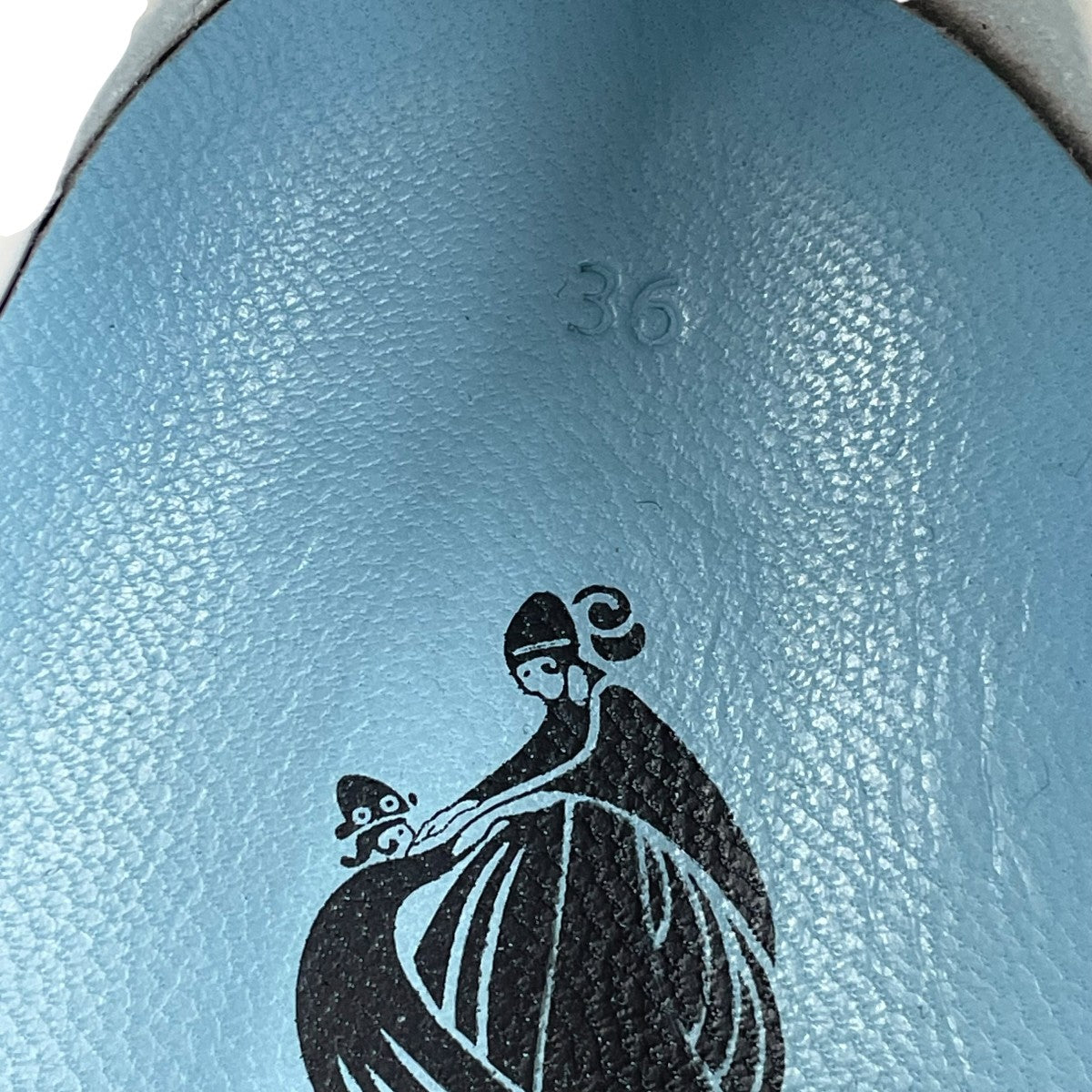 LANVIN フラワーレザースリッポンスニーカー 古着・中古-7枚目のアイテム画像