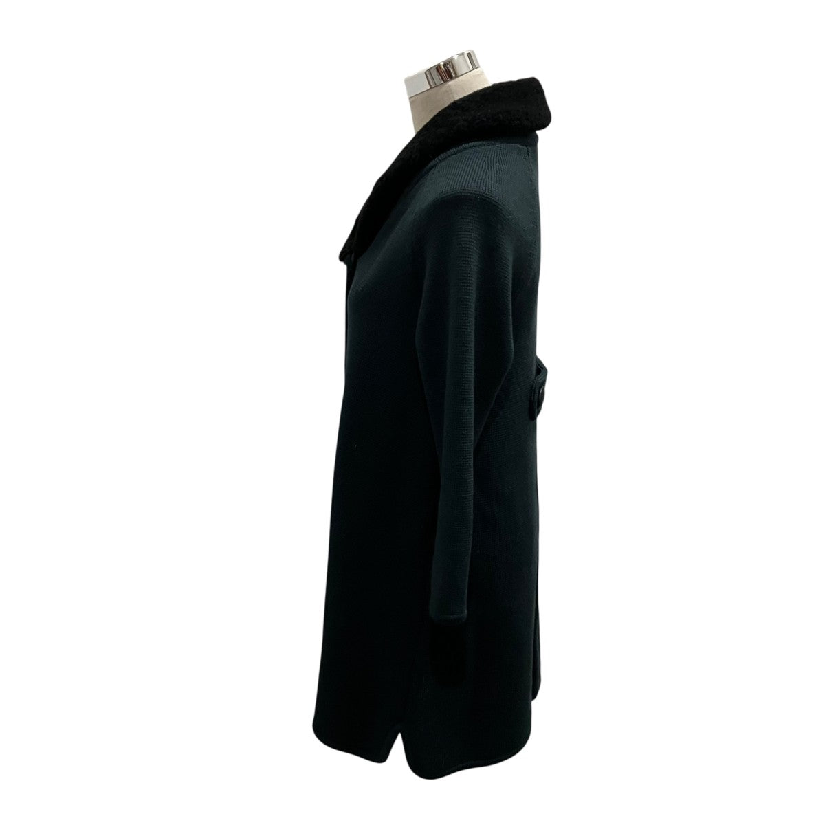 J＆M DAVIDSON 襟ムートンニットコート 古着・中古-5枚目のアイテム画像