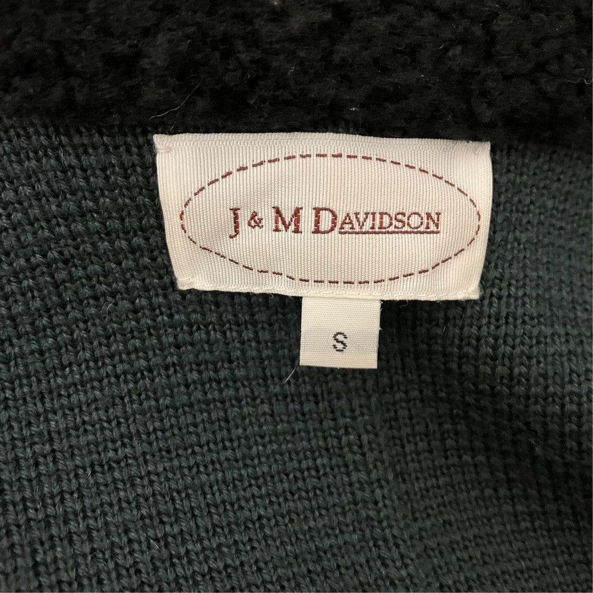 J＆M DAVIDSON 襟ムートンニットコート 古着・中古-8枚目のアイテム画像