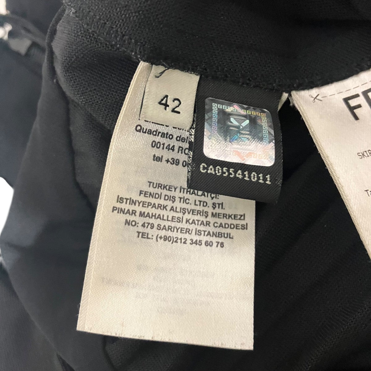 FENDI プリーツスカートFQ6756 A3N0 古着・中古-5枚目のアイテム画像