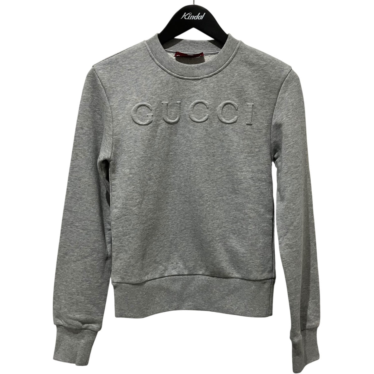 GUCCI 【コットンジャージースウェットシャツ】ロゴエンボススウェット785636 古着・中古-1枚目のアイテム画像