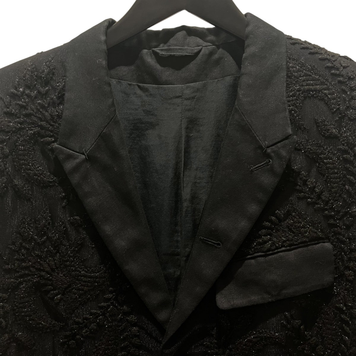 ANN DEMEULEMEESTER 15SS刺繍チェスターコート 古着・中古-3枚目のアイテム画像