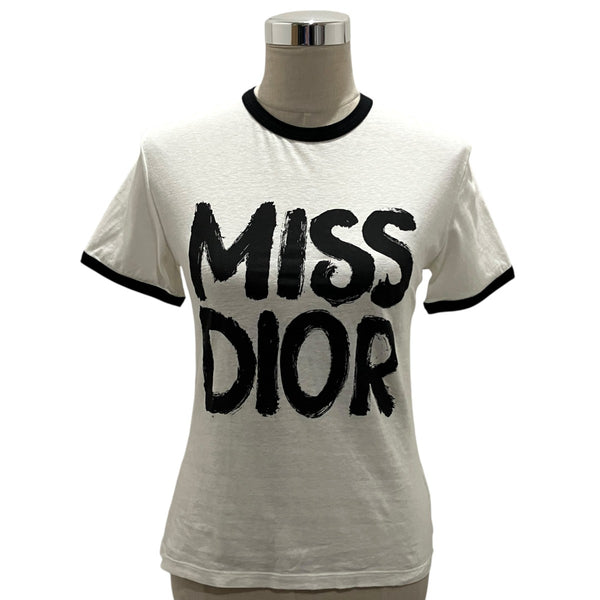 MISS DIOR ラインストーン付きTシャツ Christian Dior(クリスチャンディオール) 【MISS DIOR GRAFFITI