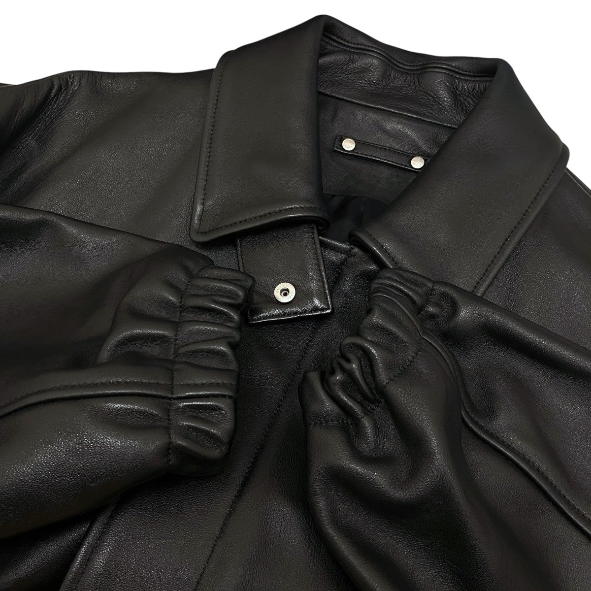 【 LEATHER ZIP SHORT JACKET】レザージップジャケットST.1061