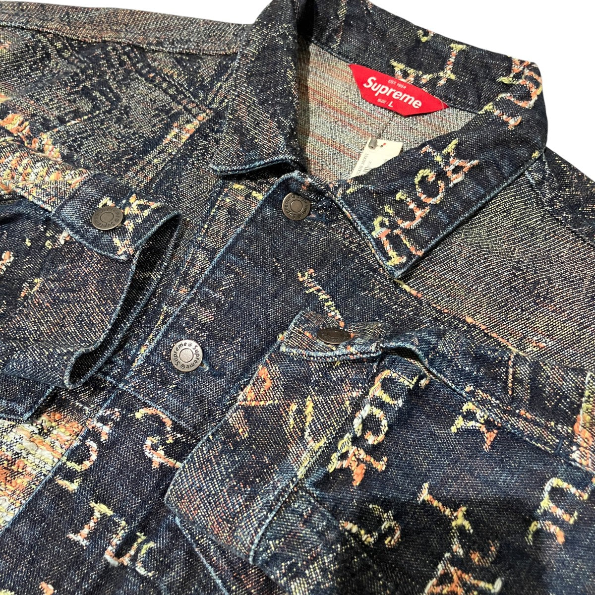 Archive Denim Jacquard Trucker Jacketデニムジャケット