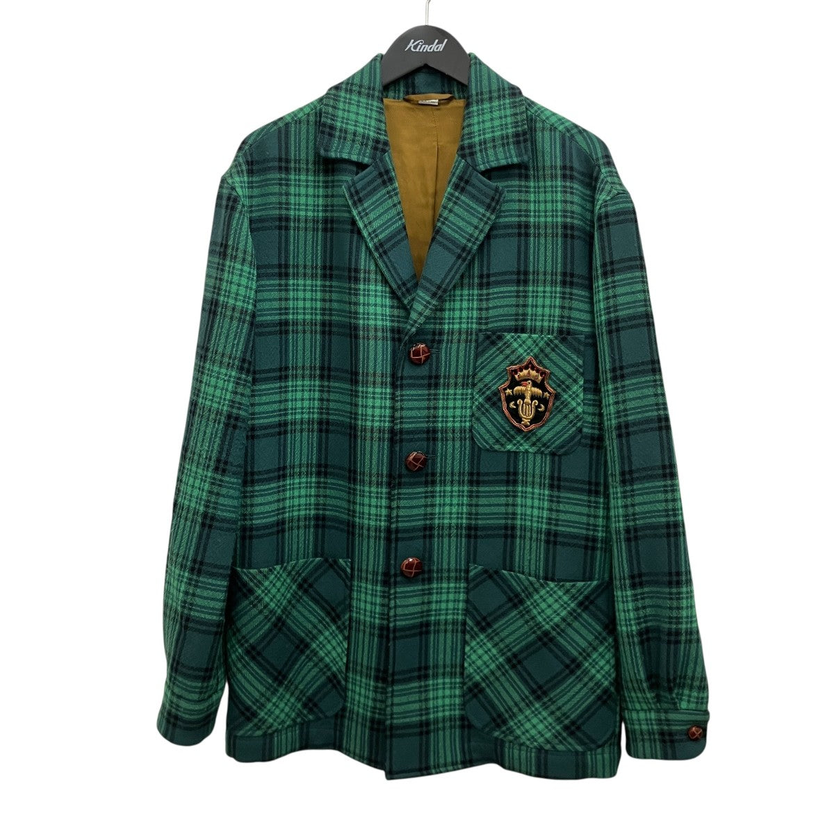 GUCCI チェックワッペンジャケット568538 古着・中古-1枚目のアイテム画像