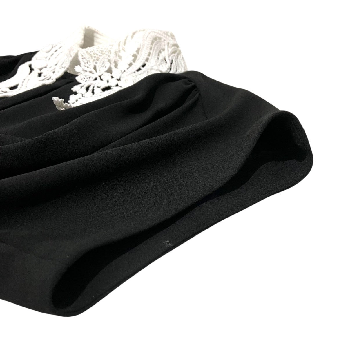 mame kurogouchi 【Back Satin Crepe Georgette Embroidered Collar Flared Dress】半袖ワンピースMM24SS-DR083 古着・中古-5枚目のアイテム画像