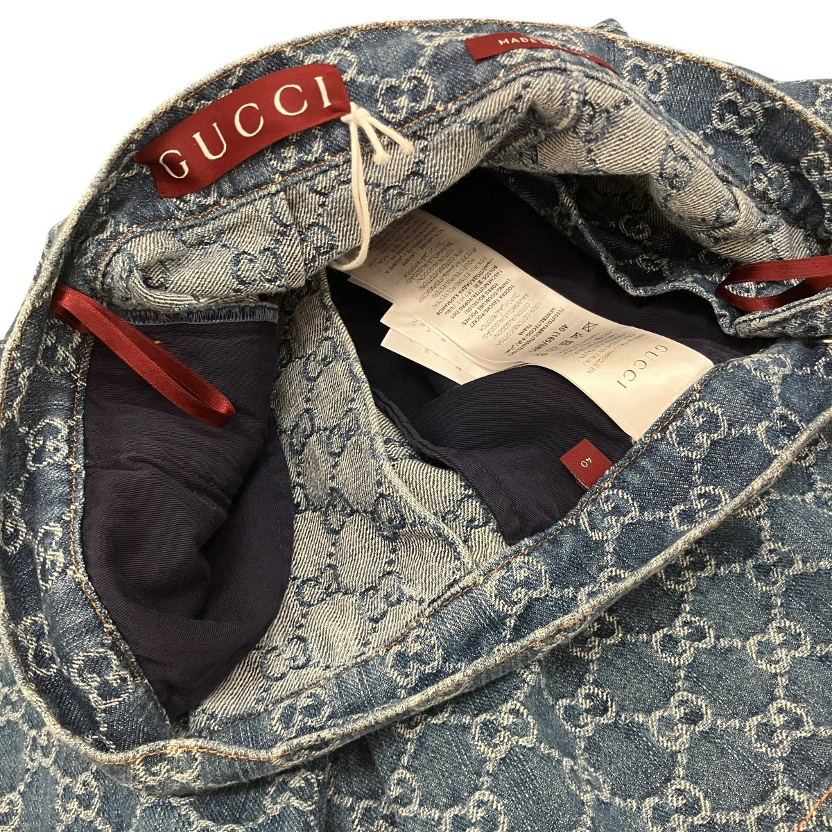 GUCCI 【GGジャガードデニム】デニムスカート791386 古着・中古-6枚目のアイテム画像