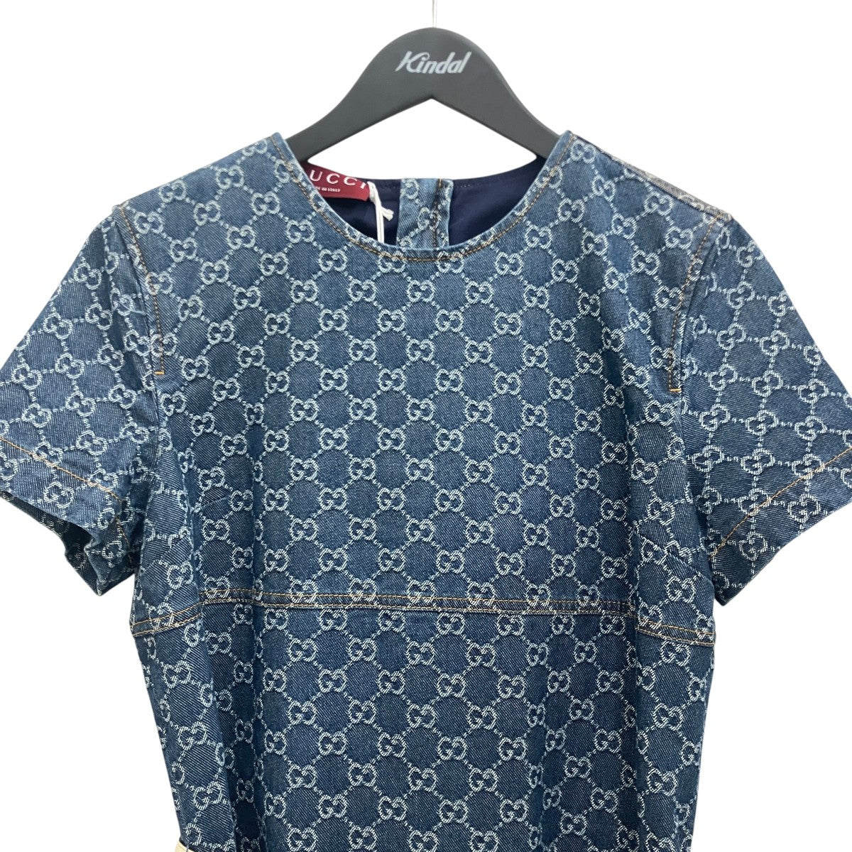 GUCCI 【GGジャガードデニム】デニムワンピース818219 古着・中古-3枚目のアイテム画像